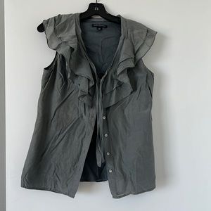 Banana Republic ruffle blouse Small
